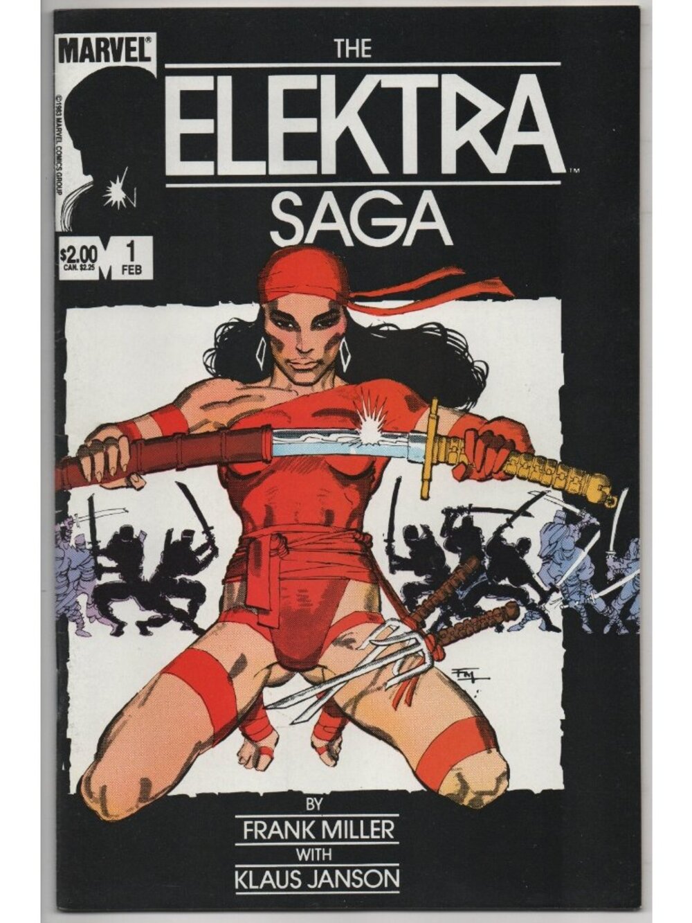 Elektra Saga 1 Marvel Comics 1984 VF- 7.5 Frank Miller Klaus Janson